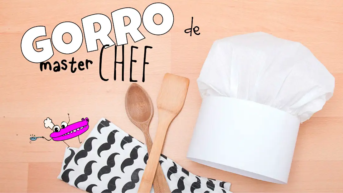 Gorros de cocinero papel -Manualidades