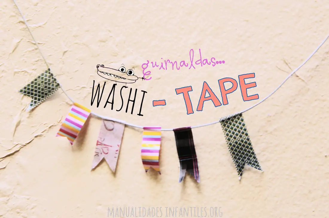 Guirnaldas con washi tape