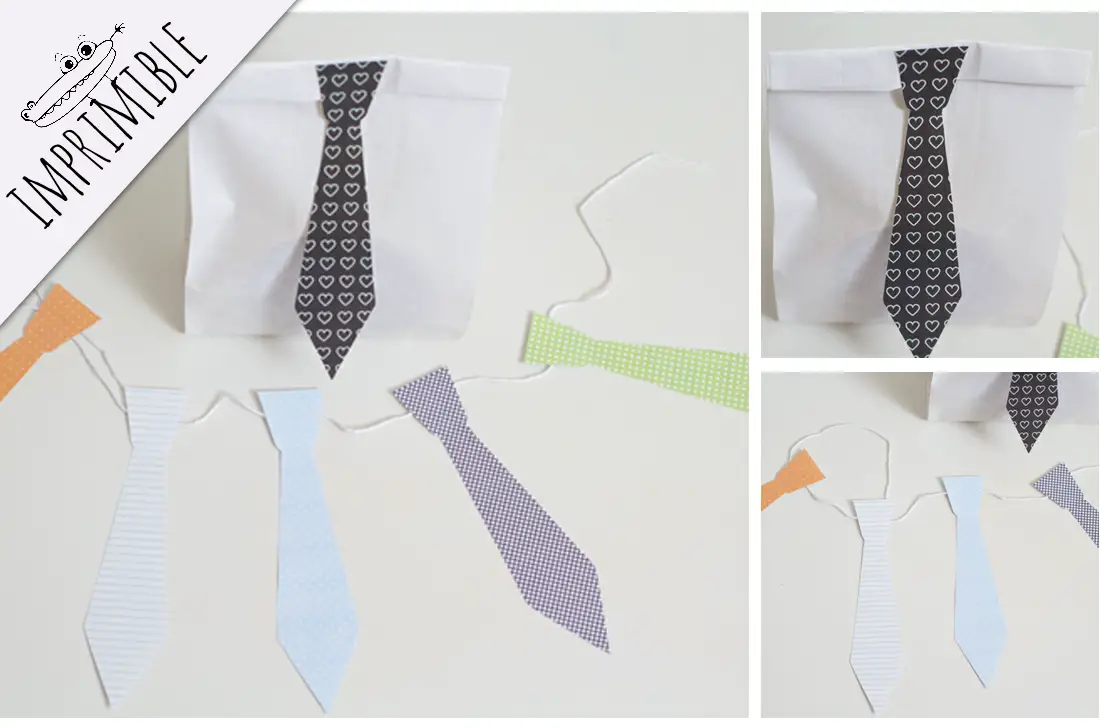 Imprimible corbata para el Día del Padre