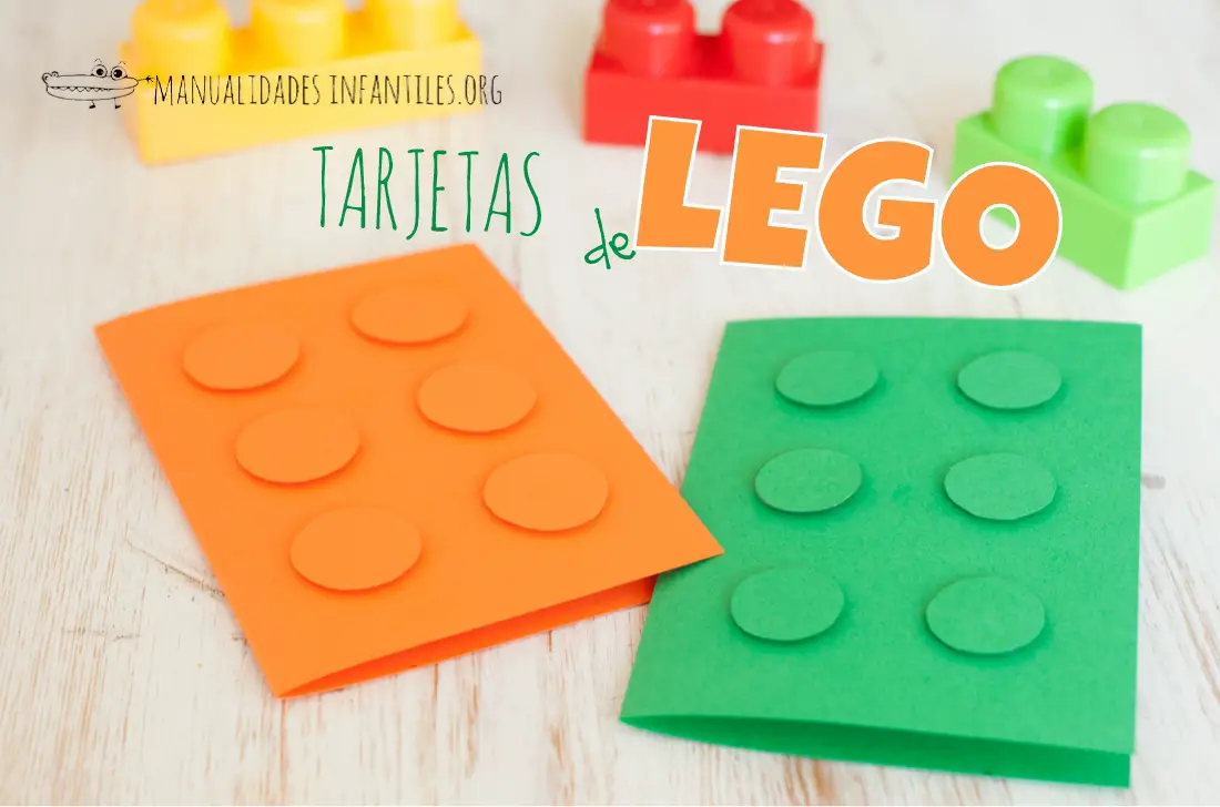 carga Predecir Presunción Tarjeta de Lego -Manualidades Infantiles