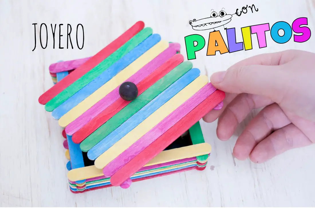 Joyero con palitos de helado -Manualidades Infantiles