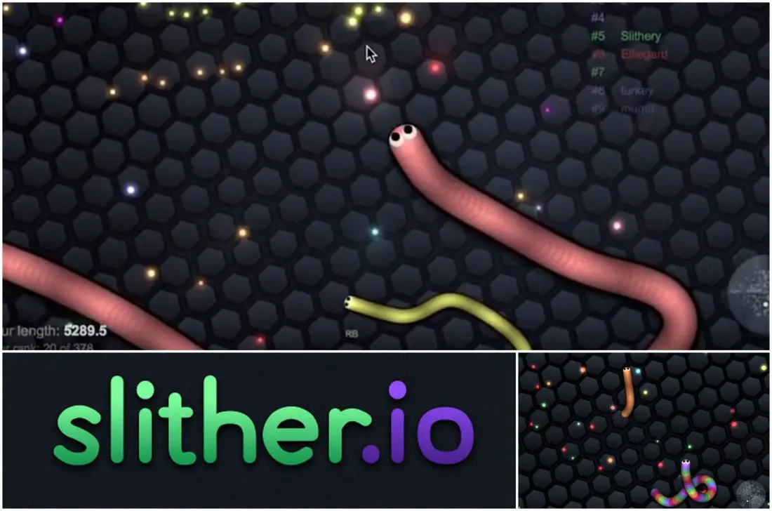 Juego de la serpiente Slither.io