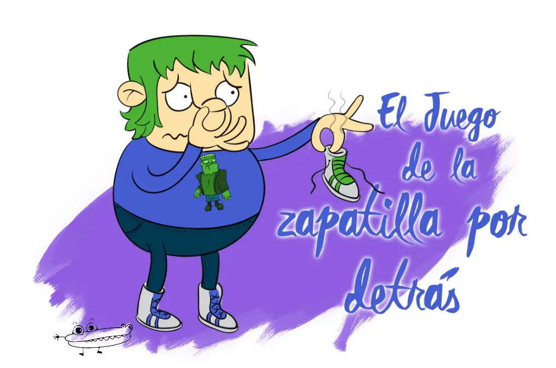 Juego de la Zapatilla por detras