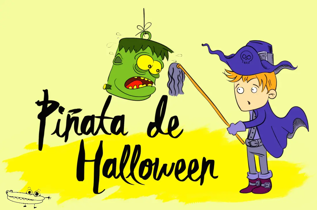 Juego de piñata para Halloween