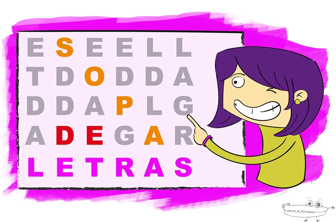 Juego de sopa de letras-juegos tradicionales