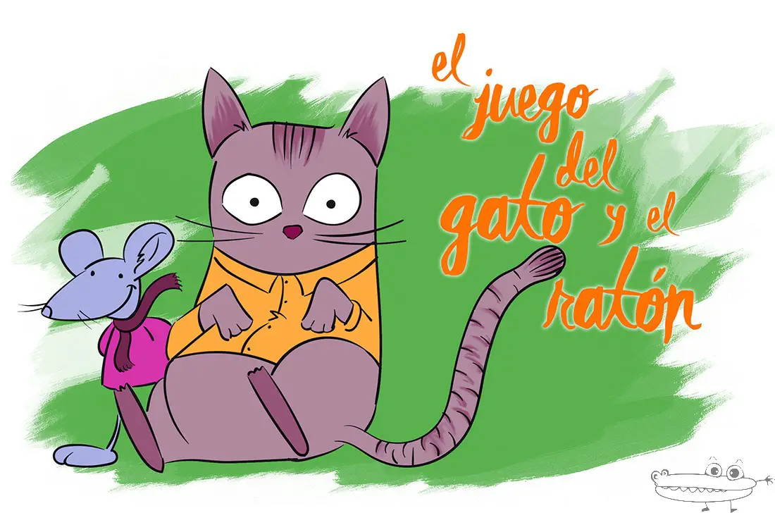 Piñón Miniatura amortiguar El juego del gato y el ratón -Manualidades Infantiles