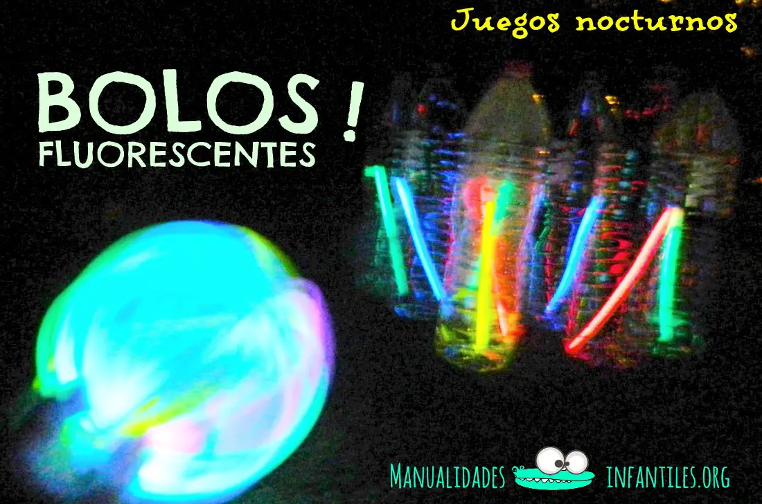 Juego nocturno Bolos luminosos