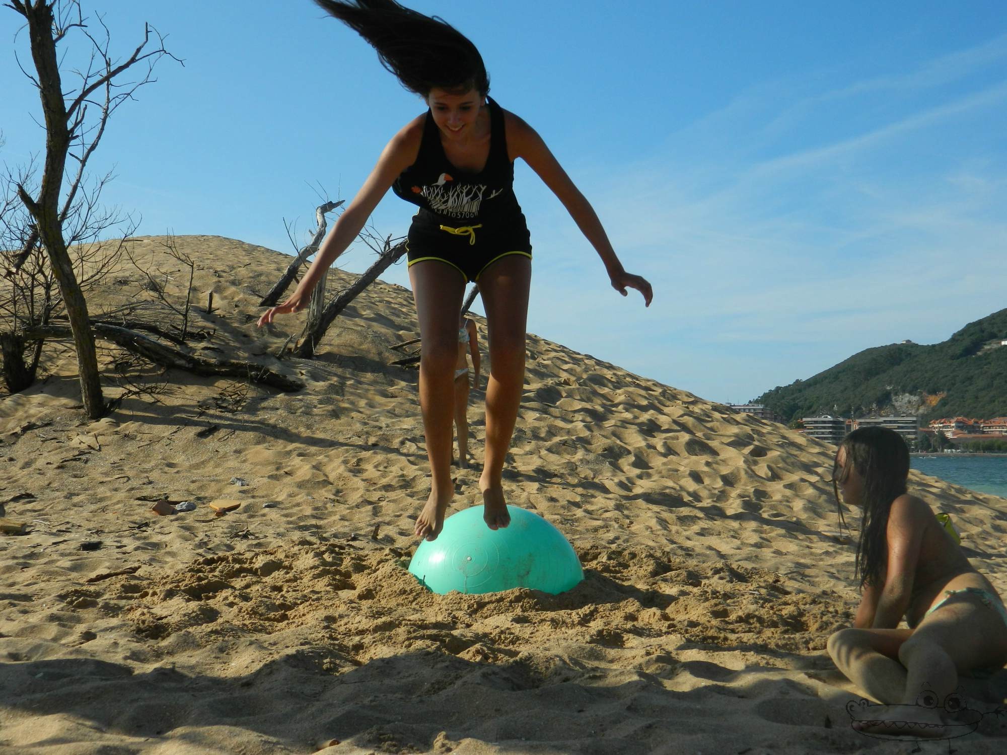 Juego saltar sobre la pelota