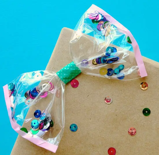 Lazos de confeti para regalar