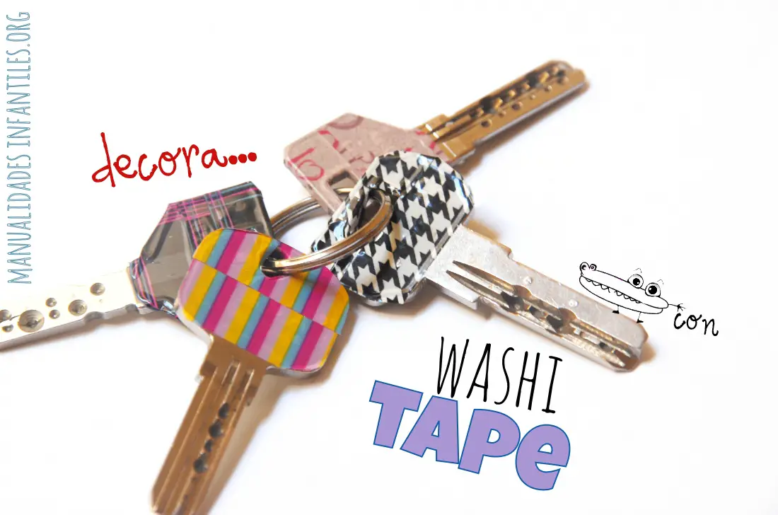 Llaves con washi tape