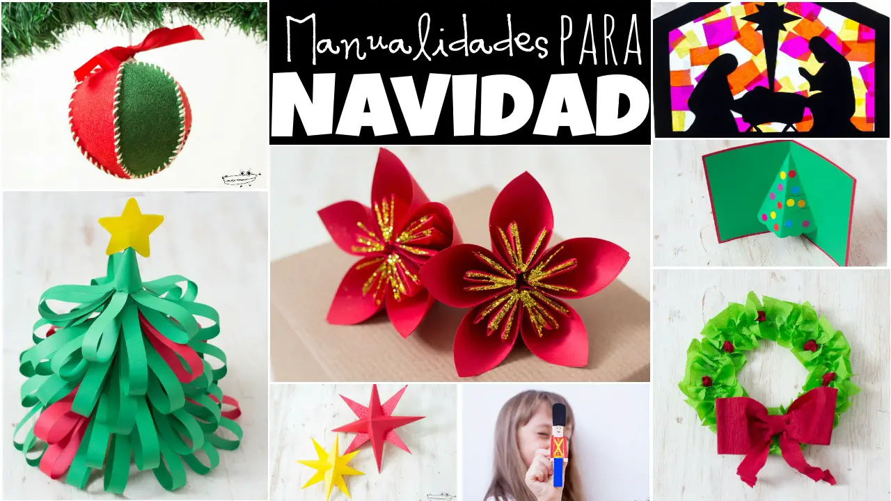 MANUALIDADES DE NAVIDAD para niños + de 100 IDEAS tutoriales