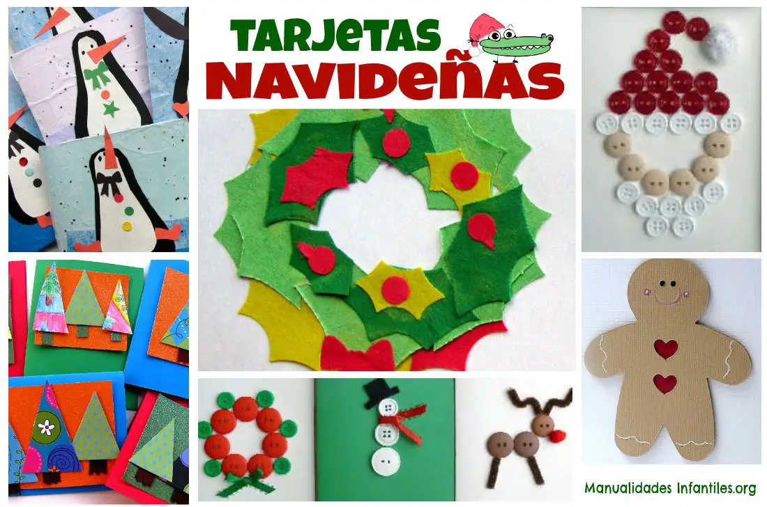 Manualidades tarjetas de Navidad