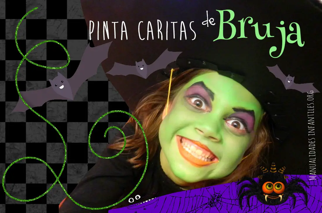 Maquillaje de bruja para niña