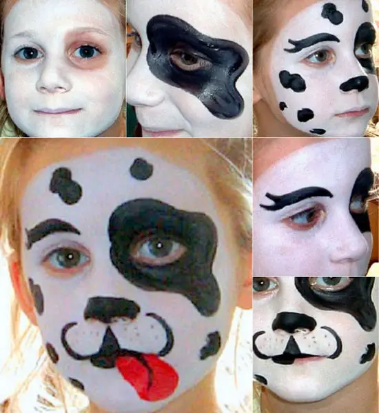 Maquillaje De Perro Dalmata Manualidades Infantiles