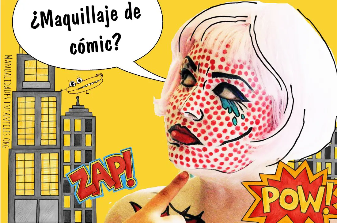 Maquillaje pop art comic