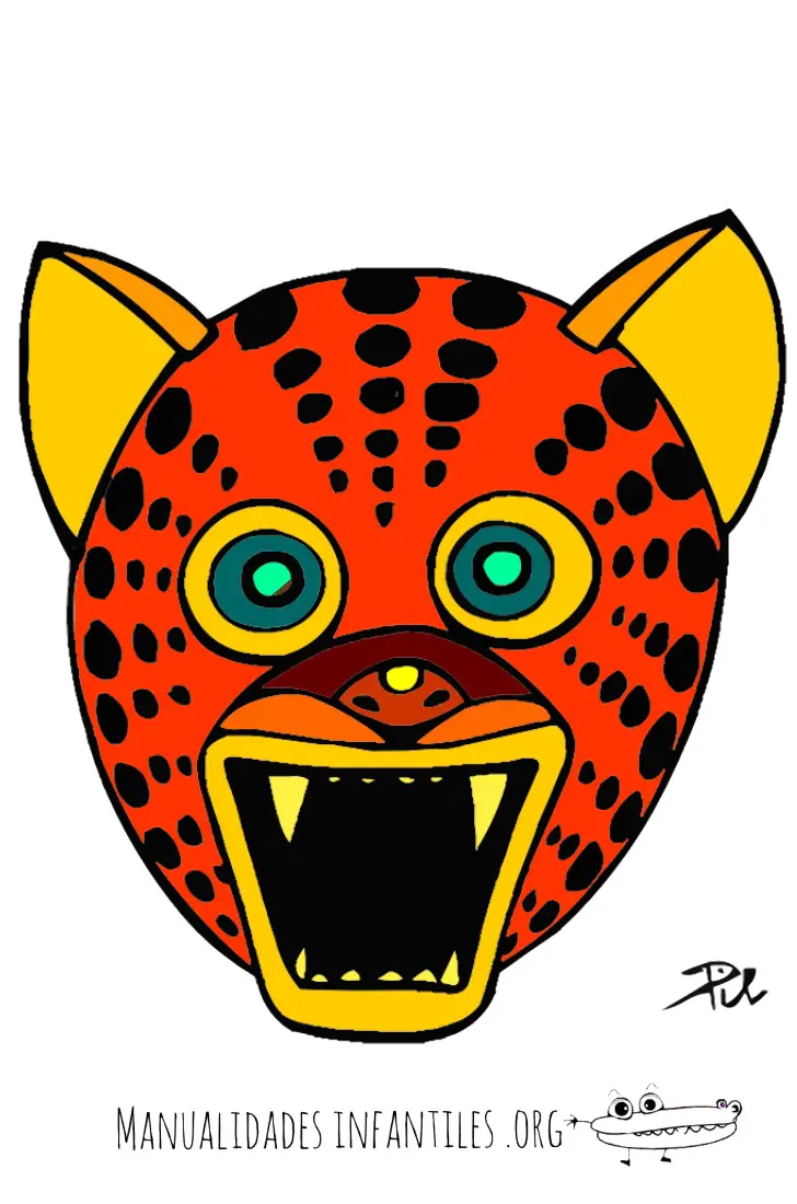 Mascara de Jaguar para imprimir