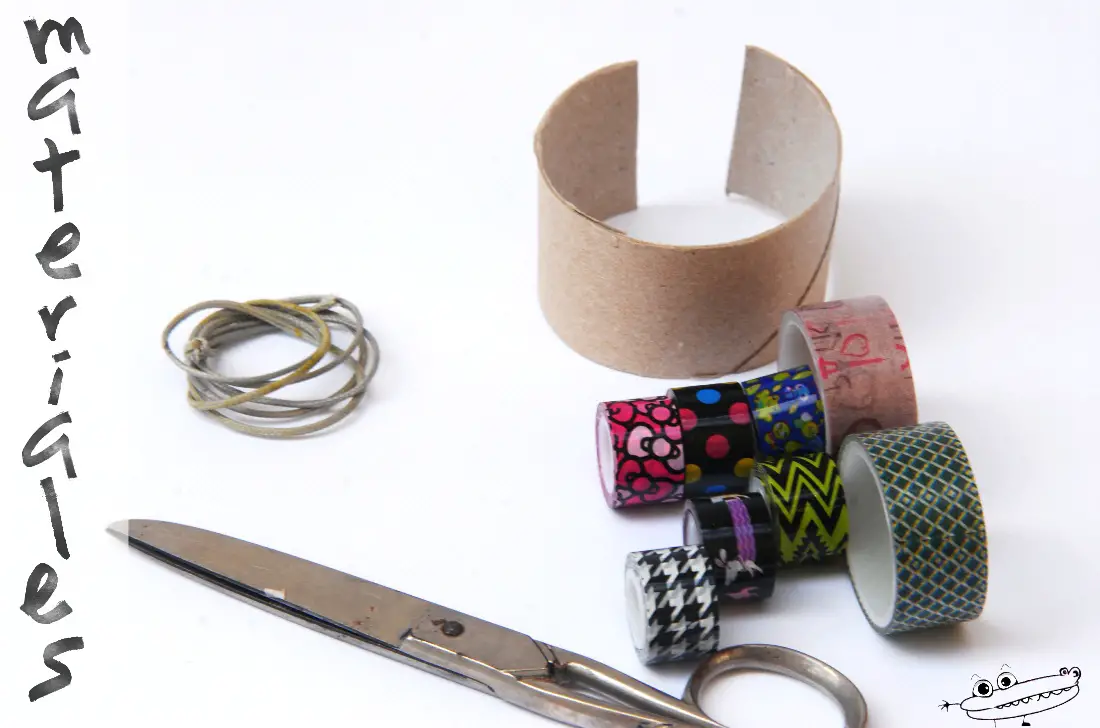 Materiales colgante washi tape