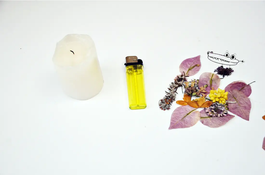 Materiales velas decoupages