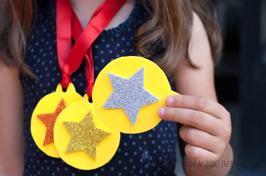 Medallas para niños en goma eva