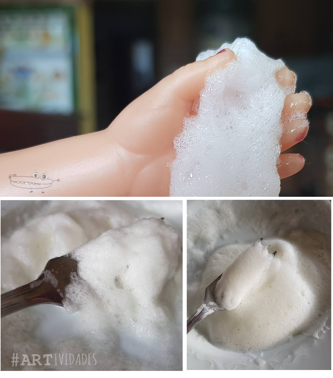Merengue nieve comestible