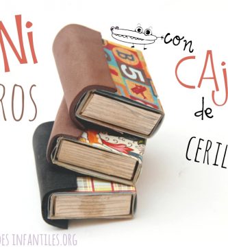 Mini libros con cajas de cerillas