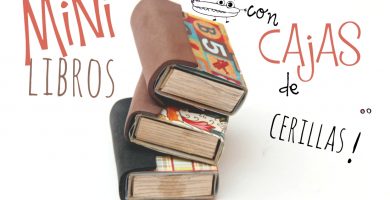 Mini libros con cajas de cerillas