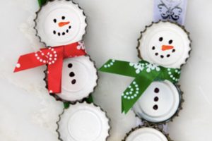 muñecos de navidad reciclados