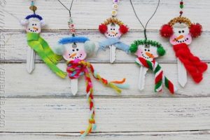 muñecos de navidad reciclados