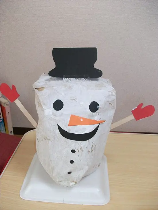 Muñeco-de-nieve-con-bolsa-de-papel