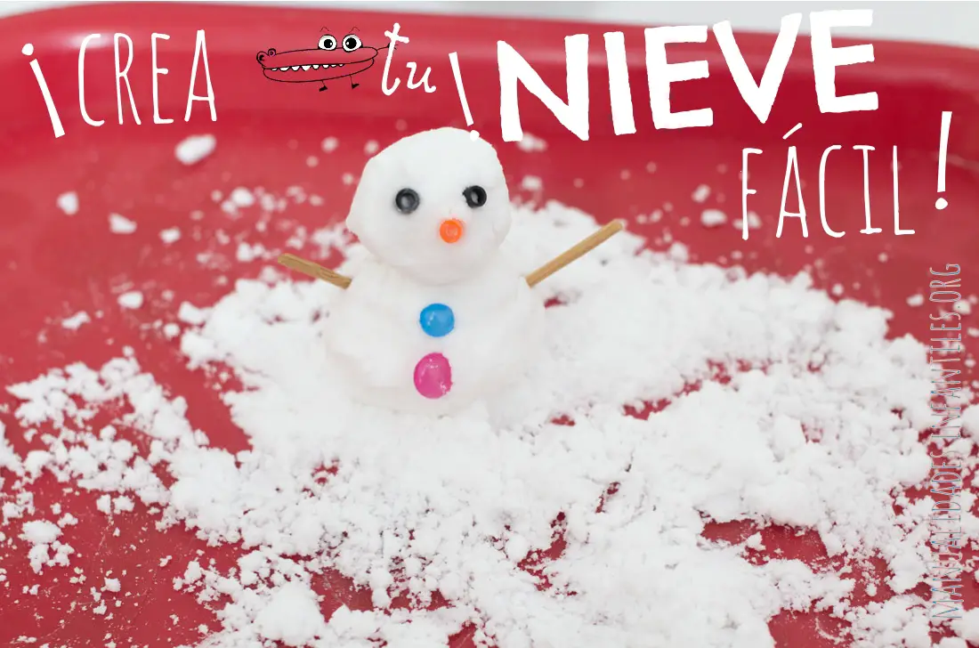 Nieve fácil con espuma