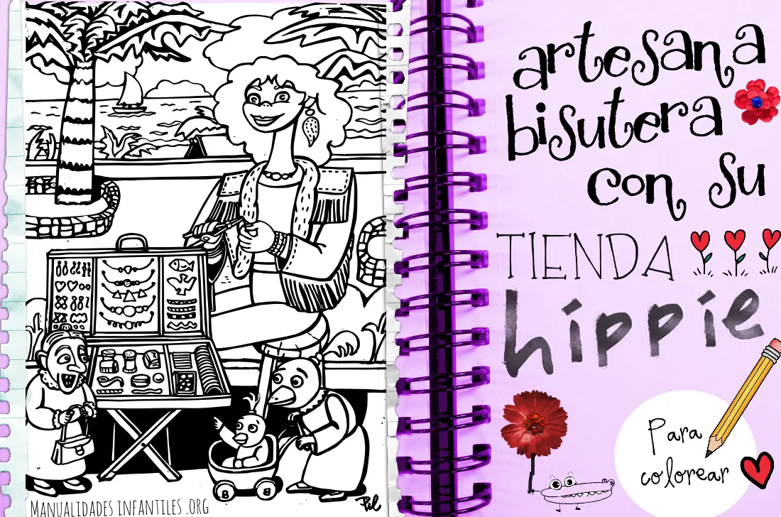 picture Dibujos De Artesanias Para Colorear artesana bisutera para colorear