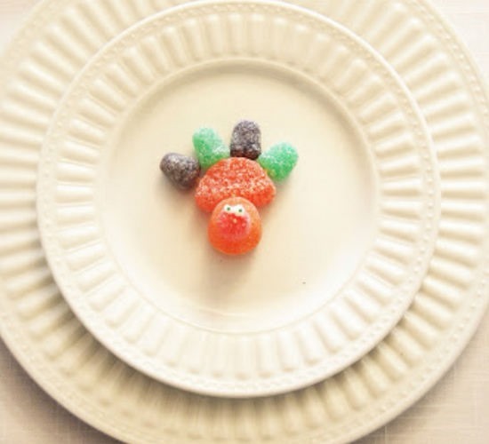 Pavo de accion de gracias con chuches