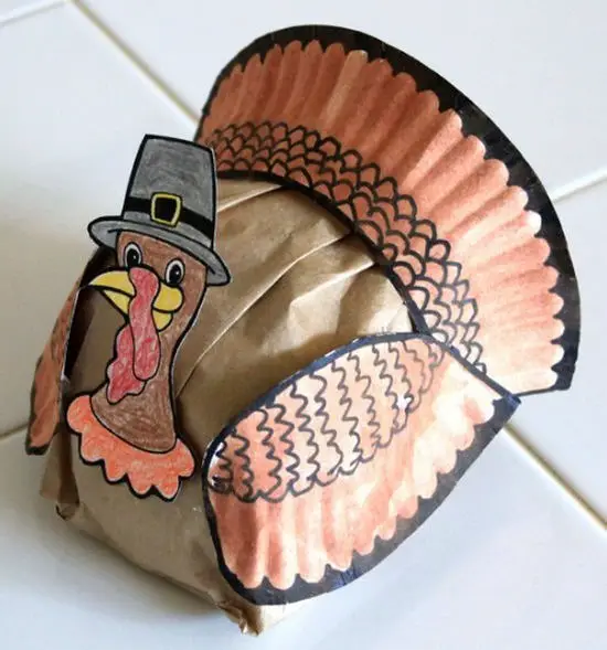 Pavo de papel para imprimir y montar