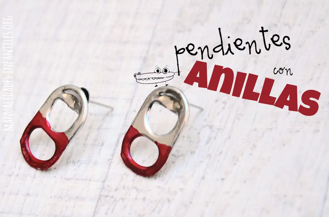 Pendientes con anillas de refresco