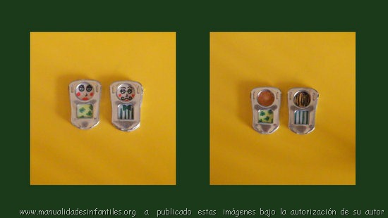 pendientes con anillas de latas de refresco recicladas