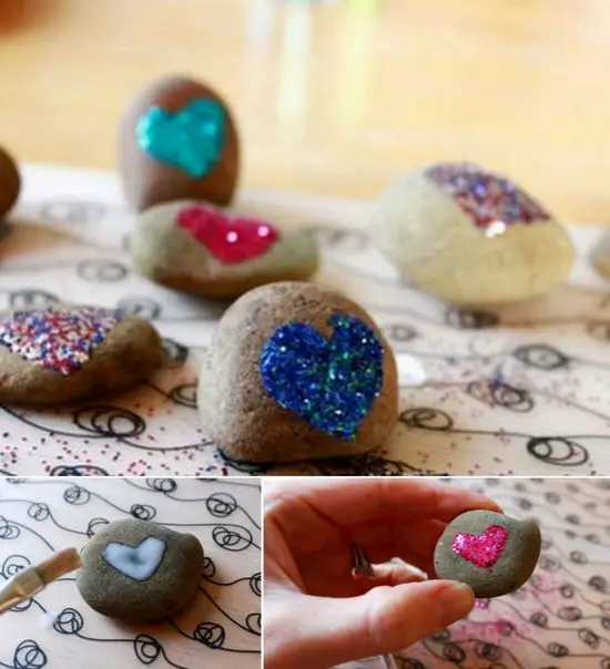 Piedras para el Dia de los Enamorados