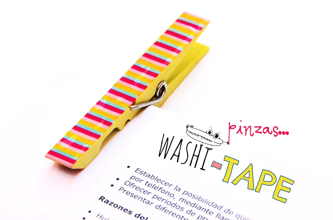Pinzas washi tape