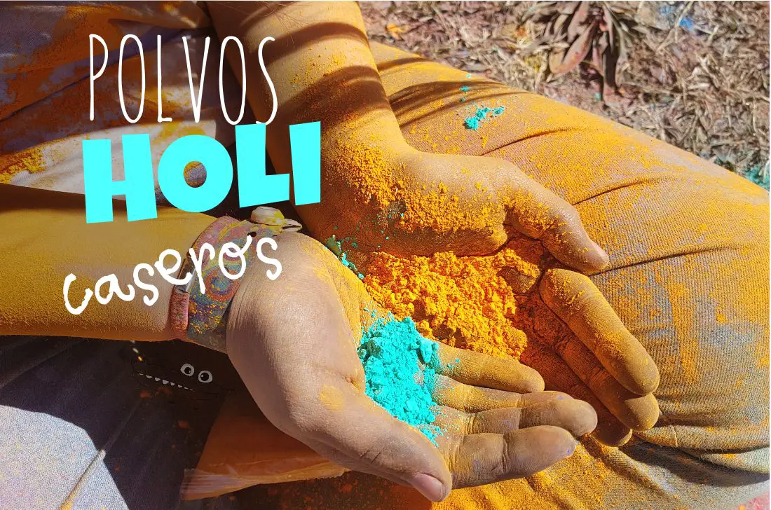 Polvos holi caseros