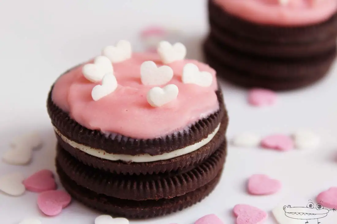 Postres de oreo para San Valentin