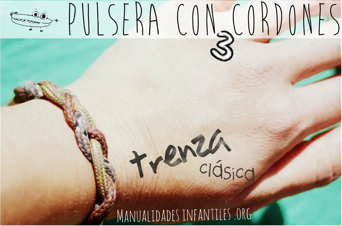 Pulsera de cordones zapatos trenza