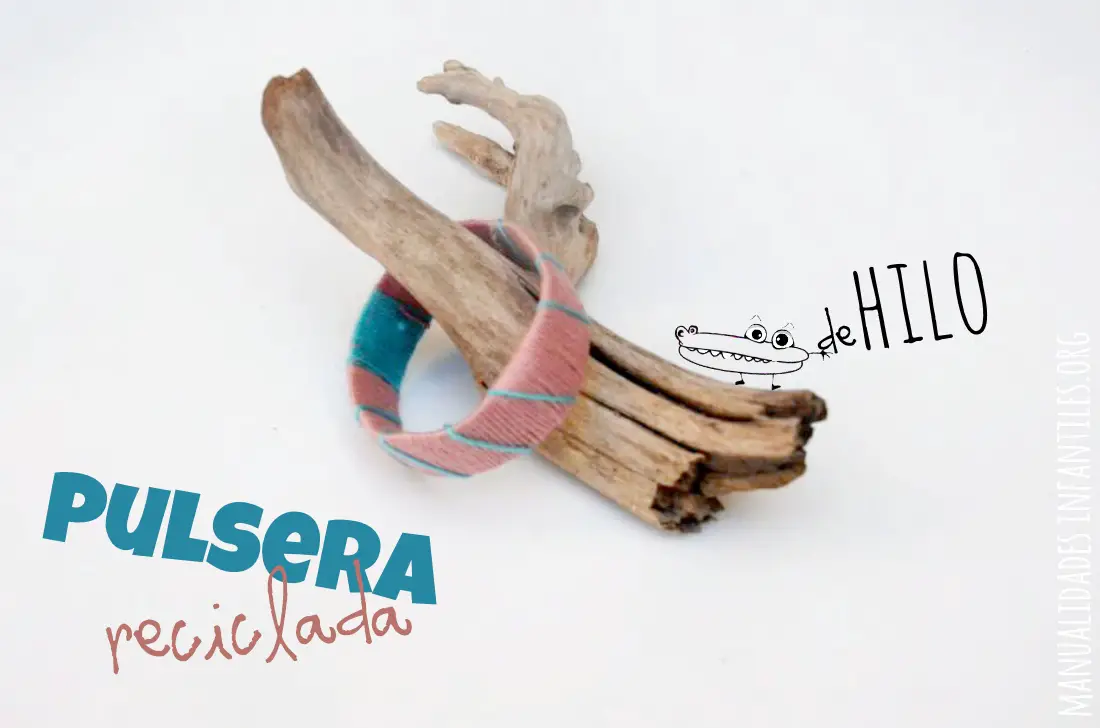 Pulsera de hilo reciclada