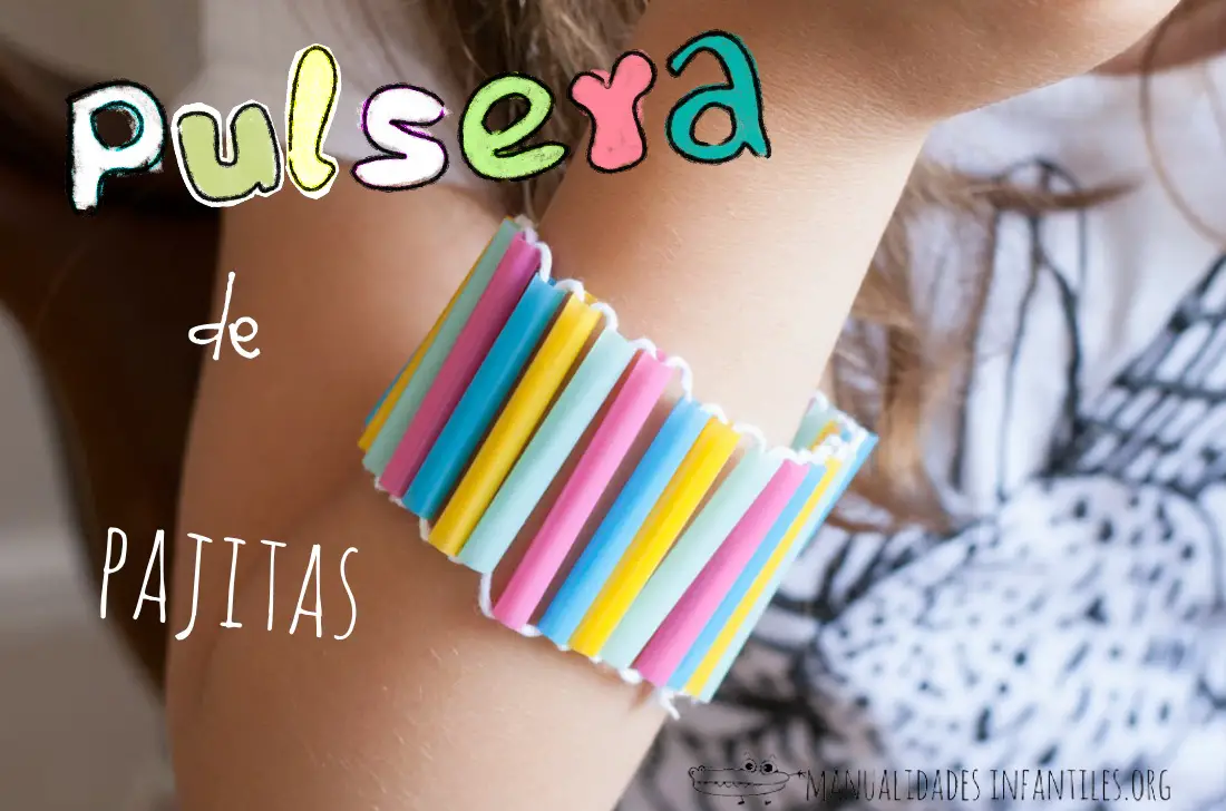 Pulsera de pajitas