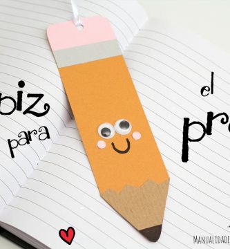 Punto de libro con forma de lapiz