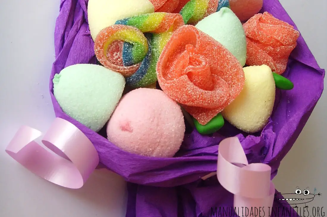 Ramo de flores de chuches