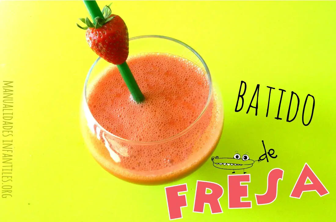 Receta batido de fresas