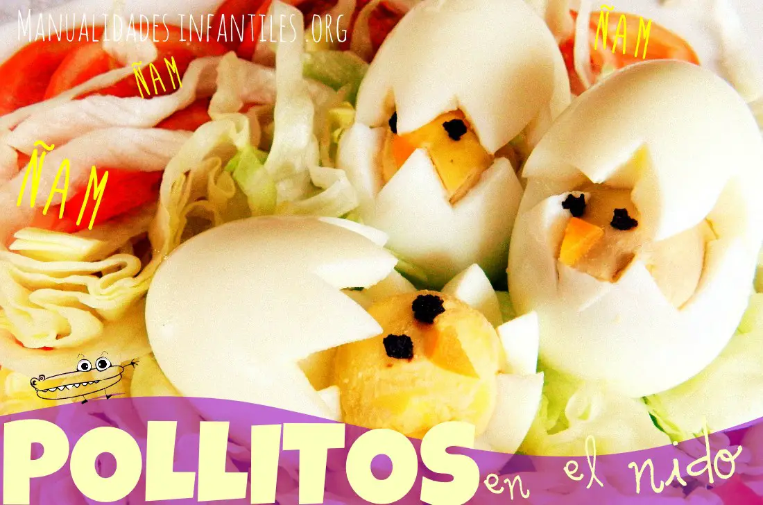 Receta de Pascua para niños con huevos duros