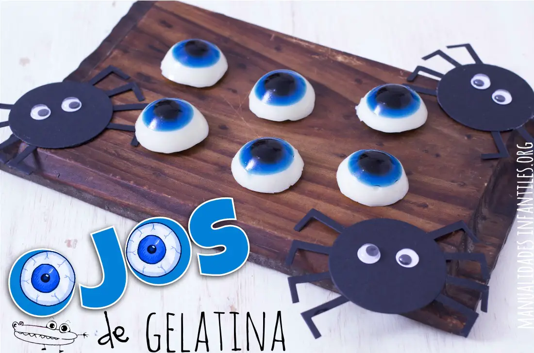 Receta ojos de gelatina