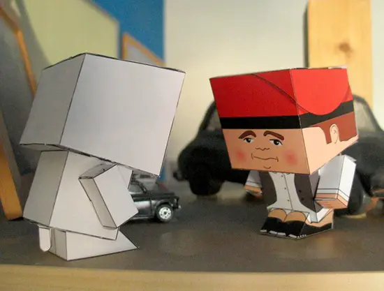 recortables del caganer en 3D