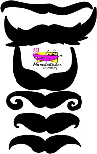 recortables de bigotes