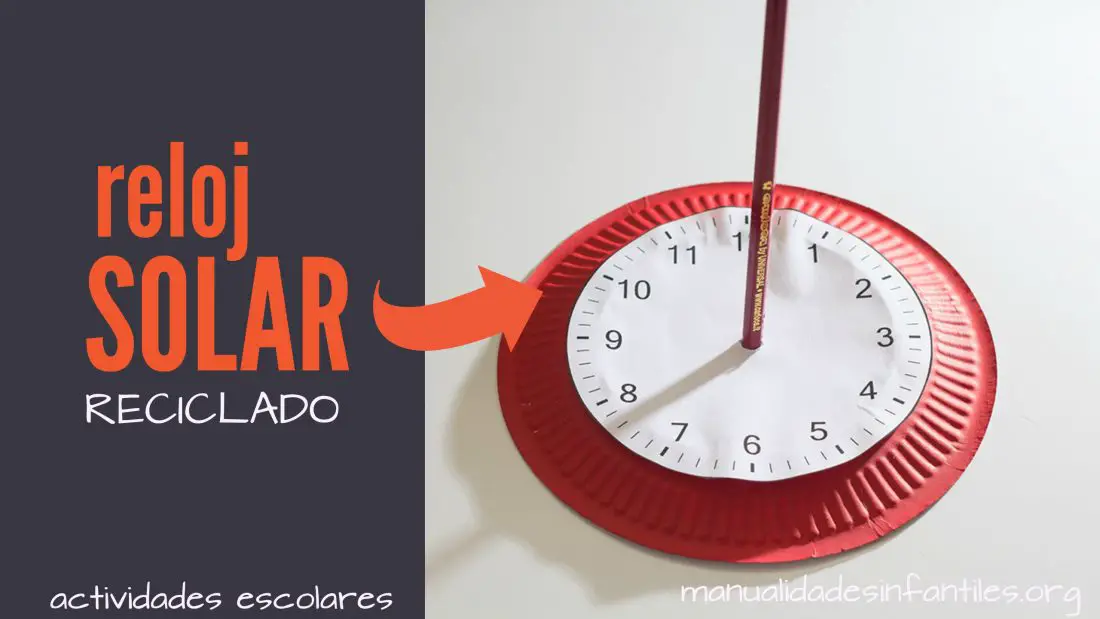 Haz un reloj solar casero con un plato de papel